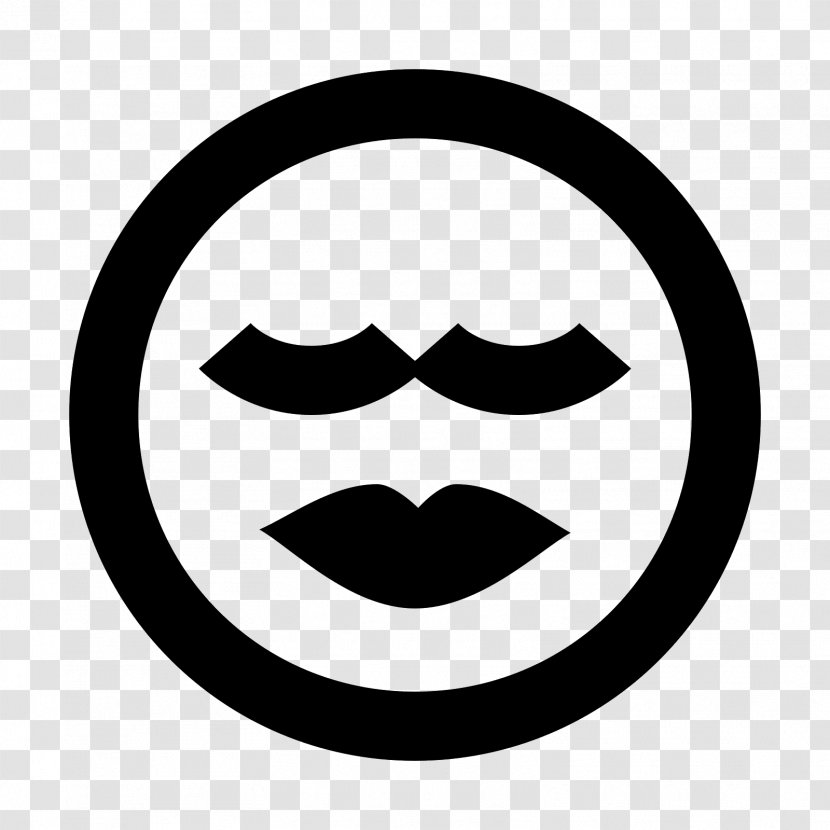 Love Smiley - Black Transparent PNG