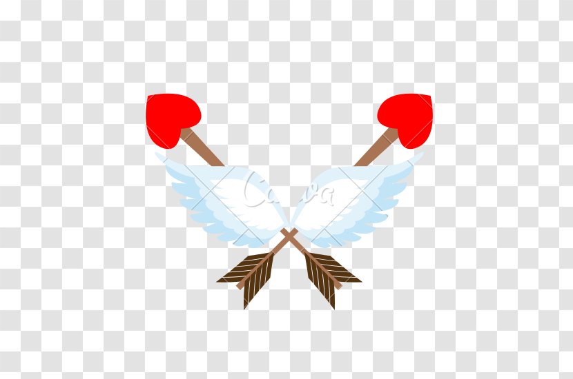 Valentine's Day Cupid Logo - Silhouette Transparent PNG