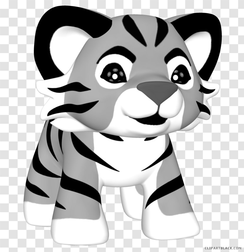 Clip Art Transparency Vector Graphics Image - Felidae - Black And White Tiger Cub Scout Webelos Transparent PNG