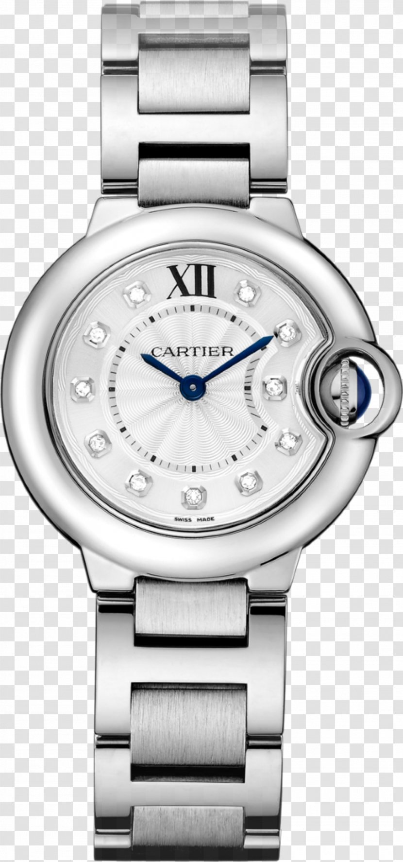Cartier Ballon Bleu Watch Jewellery Cabochon - Metal Transparent PNG