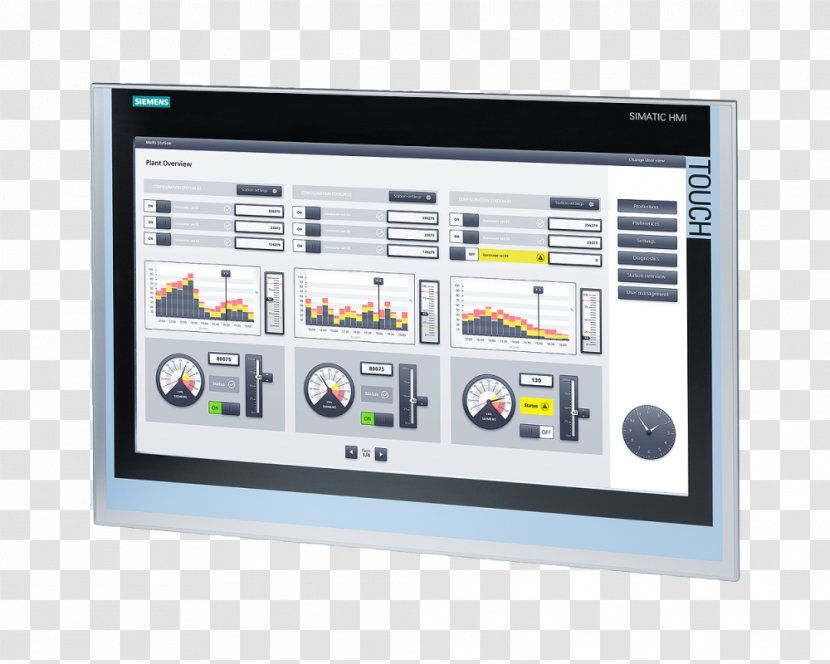 SIMATIC User Interface Programmable Logic Controllers Automation - Industry - System Transparent PNG