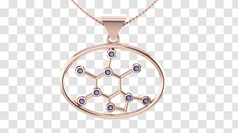Locket Body Jewellery Silver Necklace - Pendant - Chocolate Molecule Transparent PNG