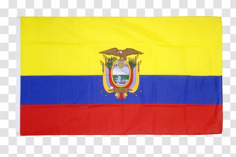 Flag Of Ecuador Yellow Rectangle - Flagpole Transparent PNG