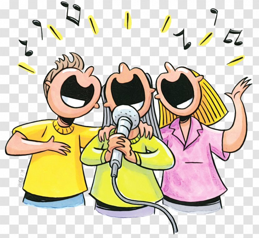 Clip Art Karaoke Image Singing Illustration - Gesture - Logo Transparent PNG