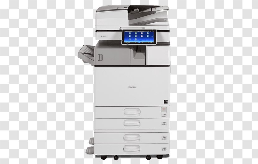 Multi-function Printer Ricoh Savin Photocopier - Image Scanner Transparent PNG