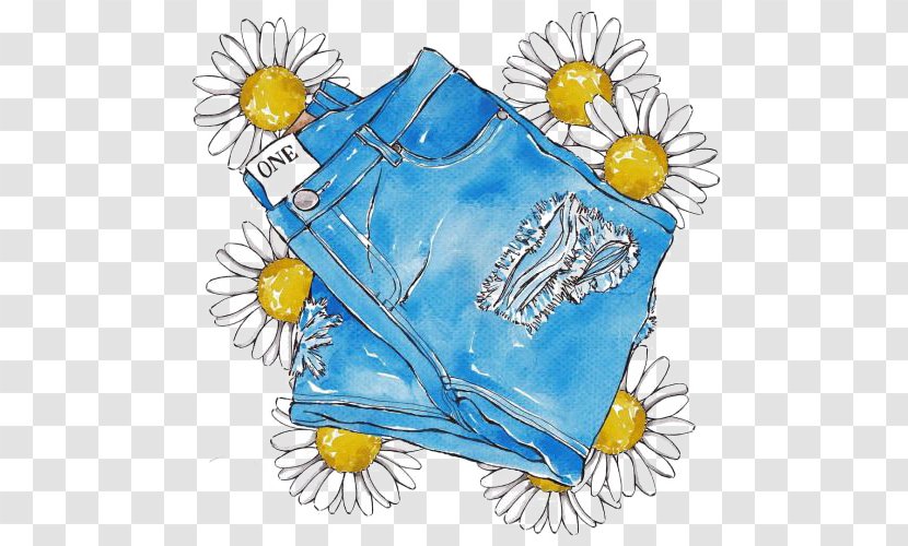Jeans Denim Slim-fit Pants Overall Shorts - Skirt - Drawing Transparent PNG