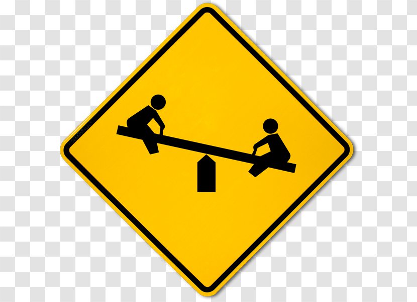 Traffic Sign Warning Child Playground - Area Transparent PNG