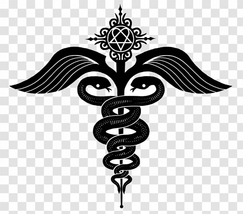 Staff Of Hermes Caduceus As A Symbol Medicine Medical Tattoo - Cross  Transparent PNG