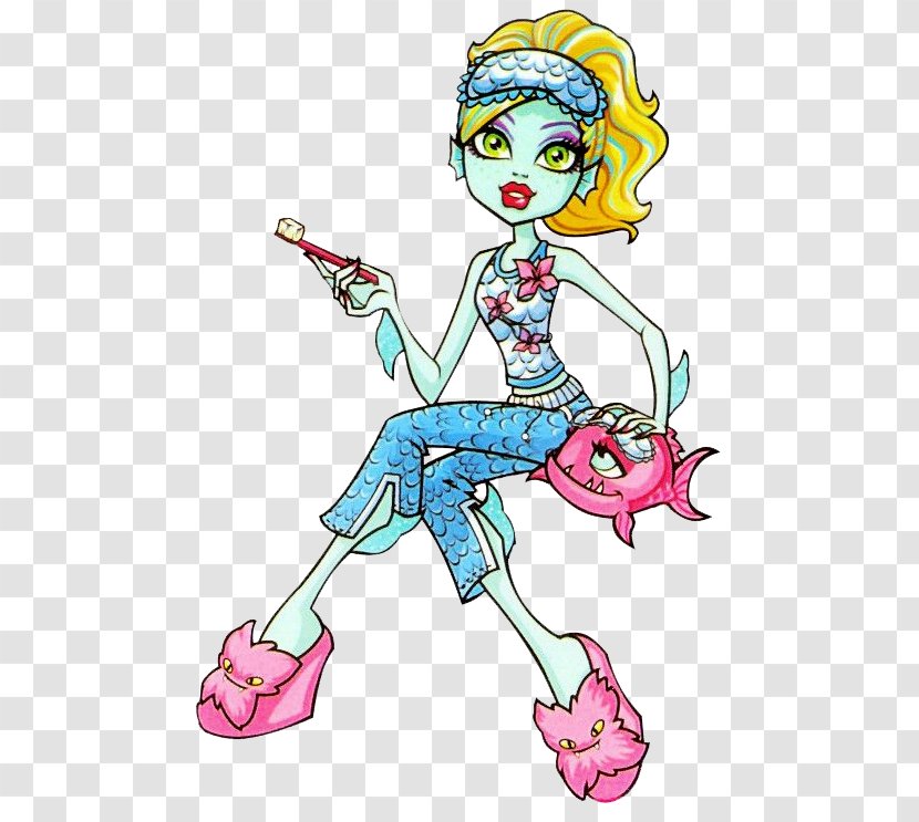 Monster High Frankie Stein Doll Toy Lagoona Blue - Cartoon Transparent PNG