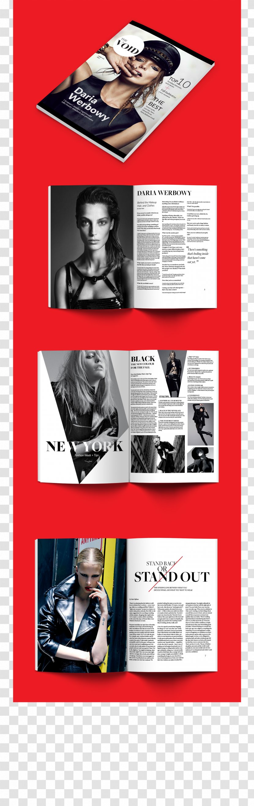 Magazine Graphic Design New York Fashion Week - Poster Transparent PNG