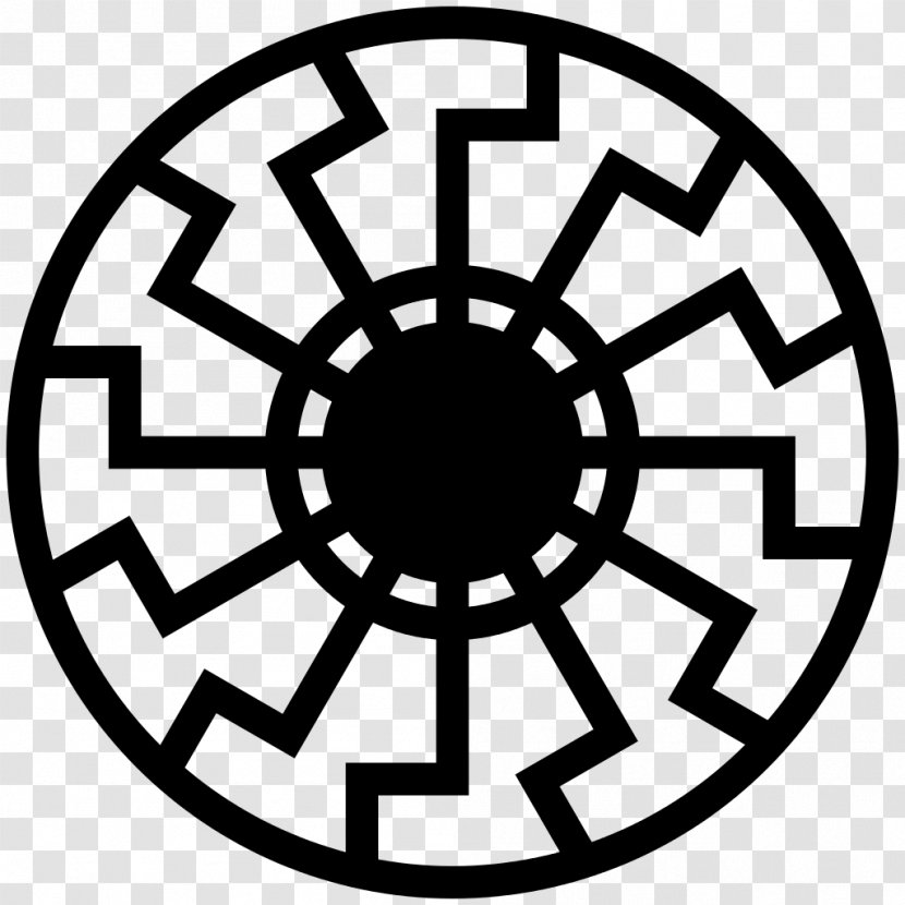 Wewelsburg Black Sun Solar Symbol Cross - Symmetry - Hole Transparent PNG