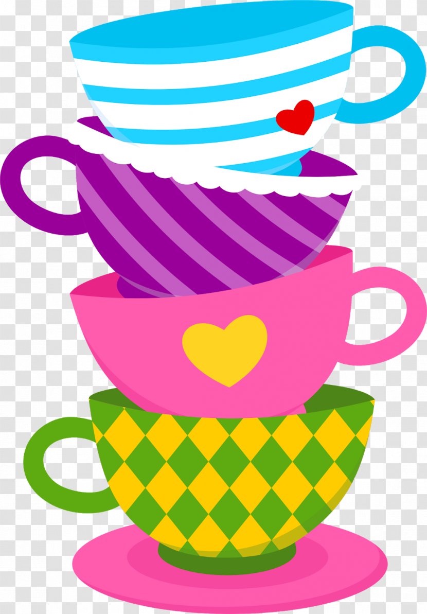 Alice's Adventures In Wonderland Cupcake Teacup Tea Party Clip Art - Cup - Coffee Transparent PNG