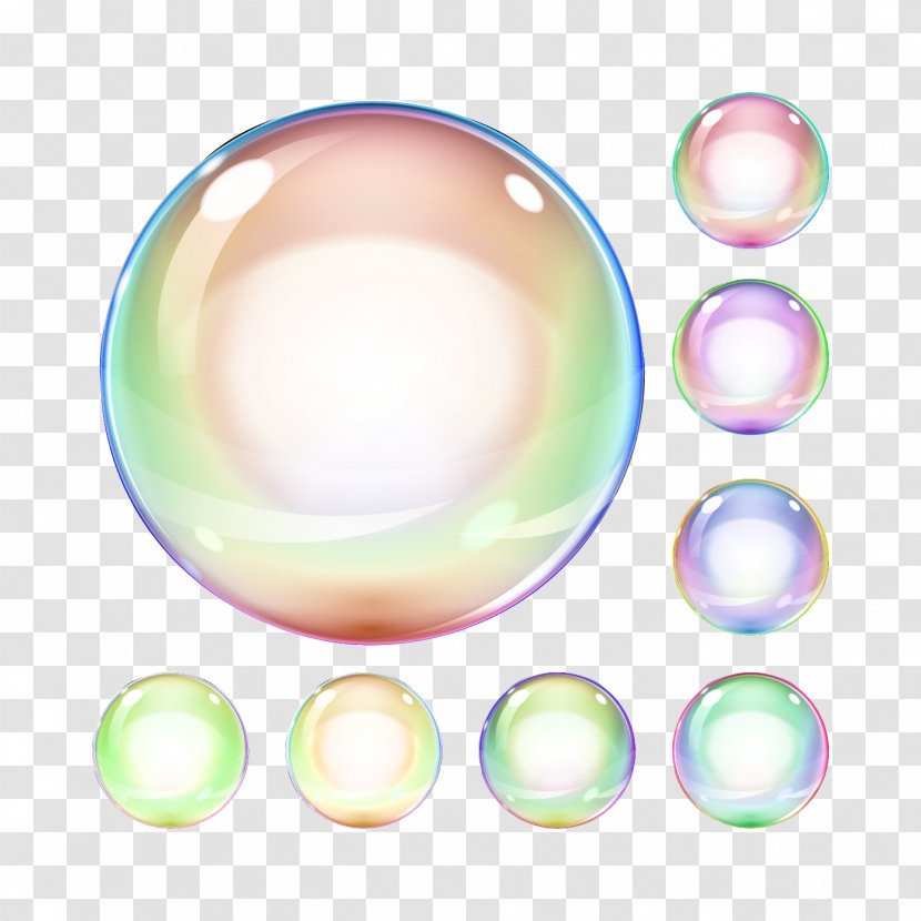 Soap Bubble Color - Speech Balloon - Colored Bubbles Transparent PNG