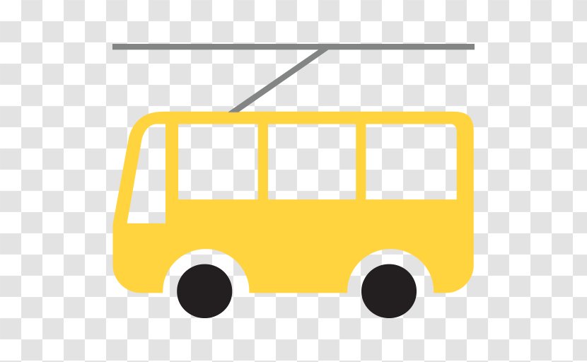 Trolleybus Minibus Emoji - Rectangle - Bus Transparent PNG