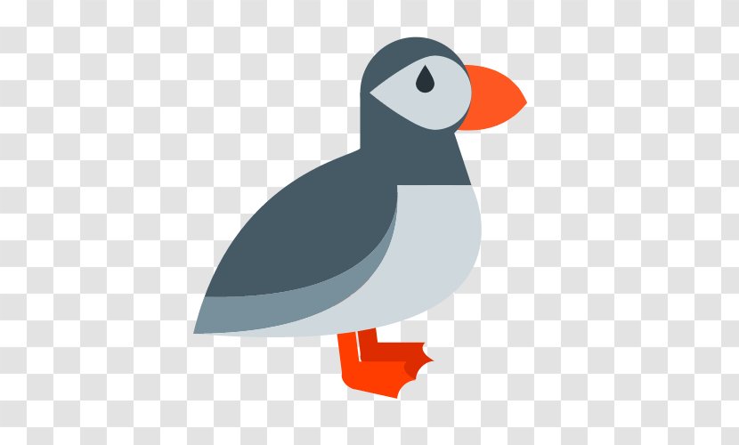 Grass Duck Bird Icon - Gray Transparent PNG