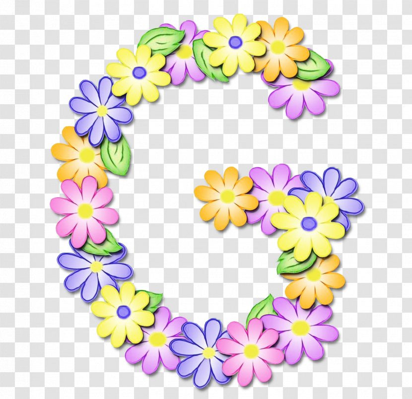 Alphabet Letter Clip Art Floral Design - Petal - G Transparent PNG