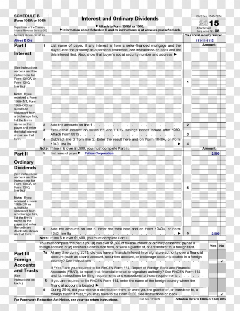 Form 1040 Tax Return Internal Revenue Service IRS Forms - Income Transparent PNG