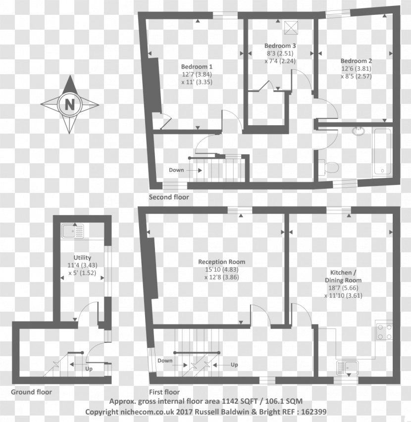 Floor Plan Architecture Paper Furniture - Monochrome - Domestic Energy Performance Certificates Transparent PNG