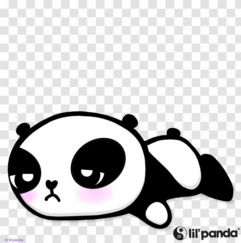 The Giant Panda Red Cuteness Clip Art - Black And White - Cat Transparent PNG
