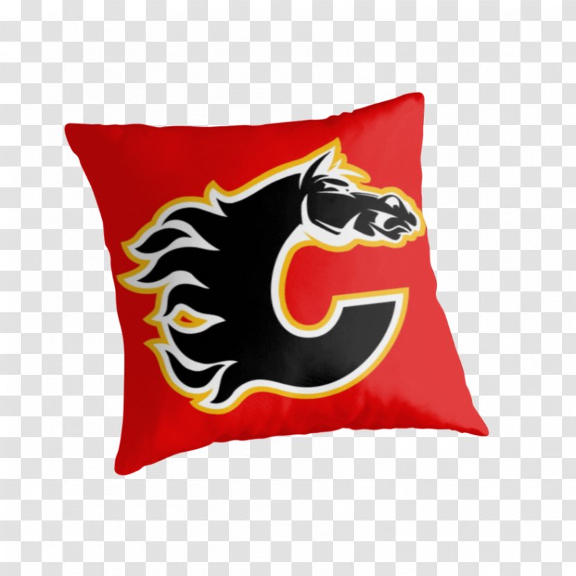 Calgary Flames National Hockey League Jersey NHL Uniform - Throw Pillow - Reebok Transparent PNG