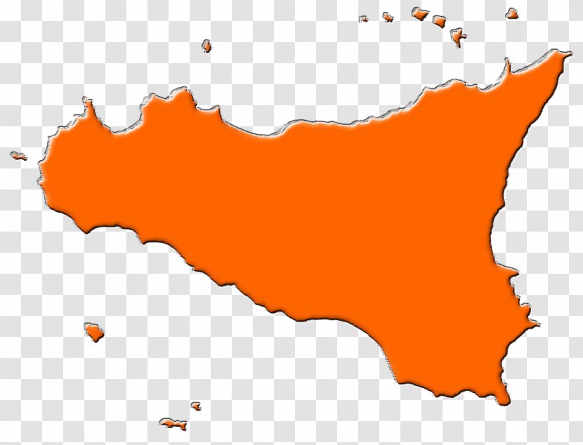 Sicily Vector Map - Flag Of Transparent PNG