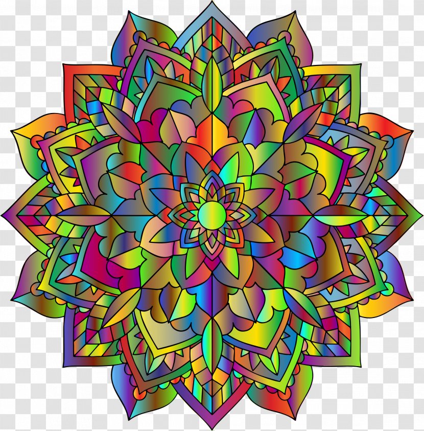 Line Art Silhouette Clip - Mandalas Transparent PNG