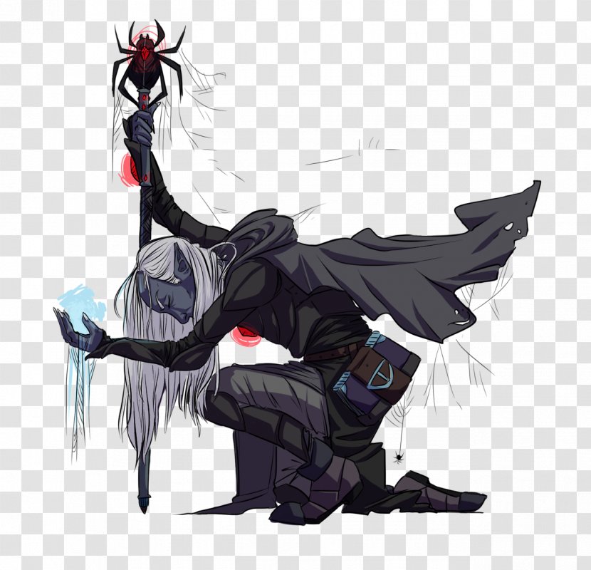 Dungeons & Dragons Drow Of The Underdark Lolth Forgotten Realms - Watercolor - Dark Elf Assassin Transparent PNG