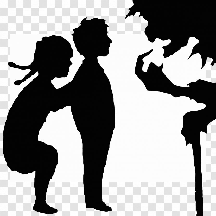 Hansel And Gretel Grimms' Fairy Tales Brother Sister Big Bad Wolf - Silhouette Transparent PNG