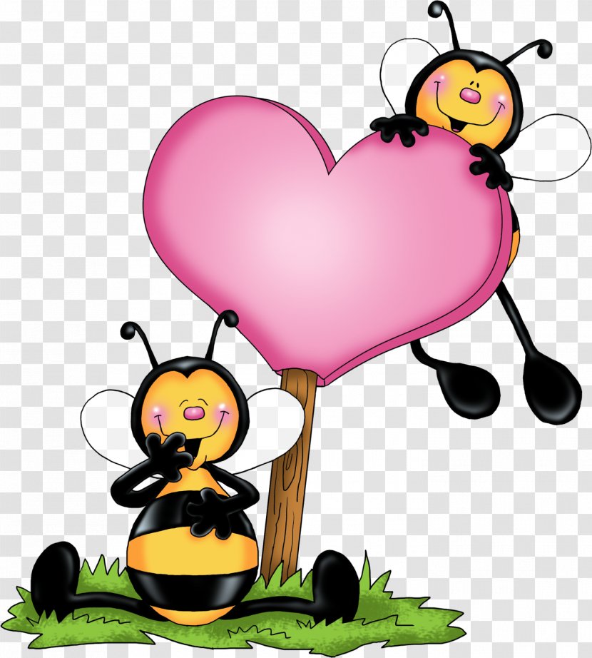 Honey Bee Bumblebee Love Clip Art - Cartoon - Bumble Transparent PNG