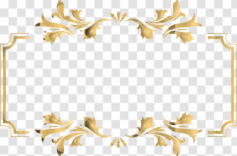 Picture Frames Decorative Arts - Border Gold Transparent PNG