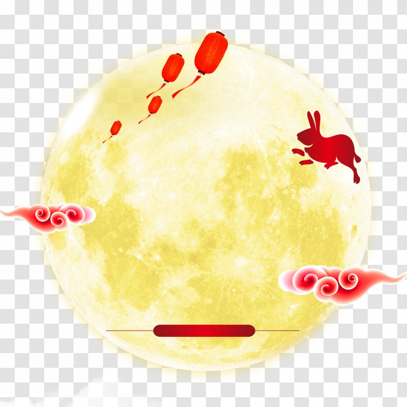 Mid-Autumn Festival Moon Rabbit Full - Drawing - Mid Autumn Transparent PNG