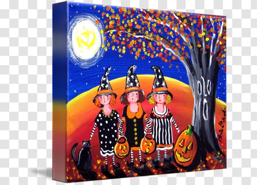 Acrylic Paint Painting Advertising Modern Art Witchcraft - Greeting Note Cards Transparent PNG