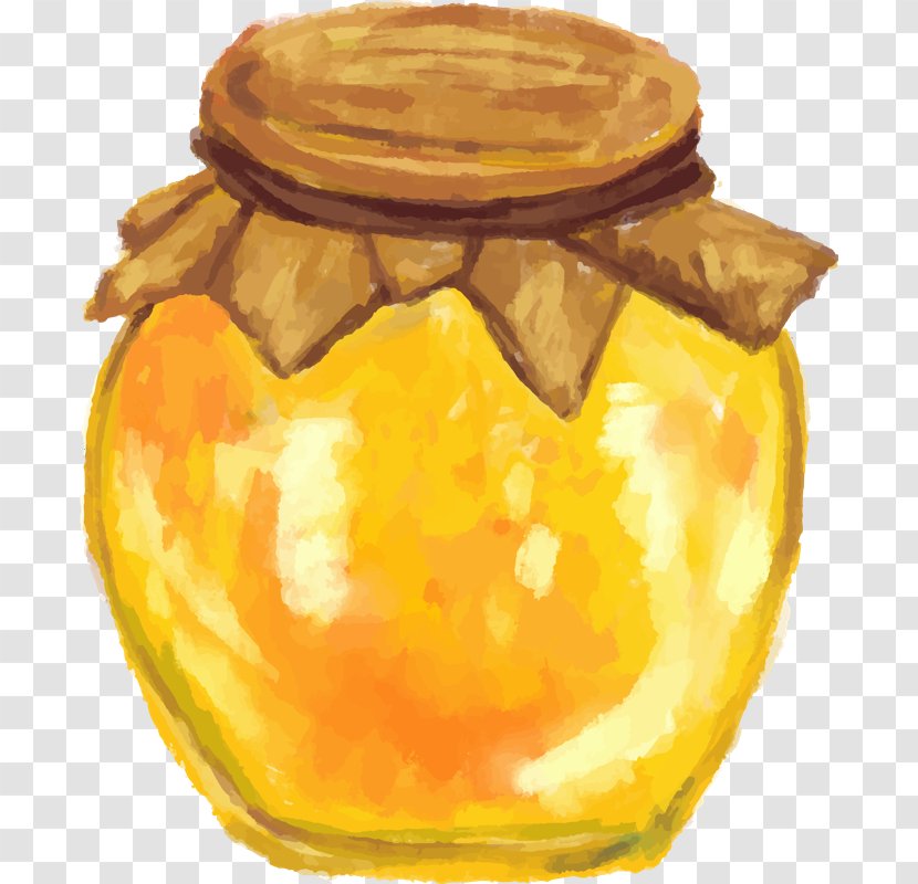 Beehive Honeycomb Honey Bee Watercolor Painting Transparent PNG