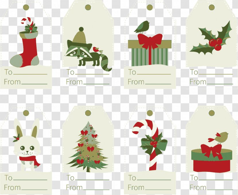 Christmas Tree Santa Claus Gift Ornament - Holiday - Super Fat Transparent PNG