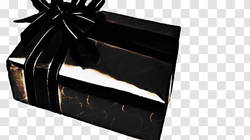 Gift Box Ribbon - Black - Present Transparent PNG