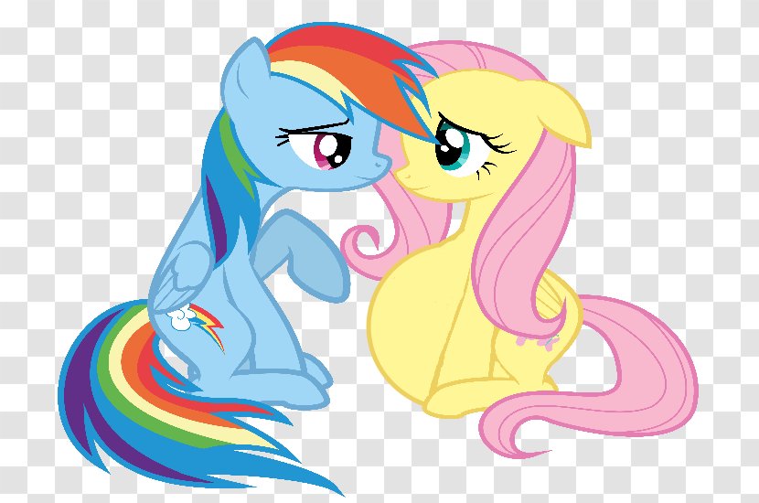 Pony Rainbow Dash Pinkie Pie Fluttershy Rarity - Silhouette - My Little Transparent PNG