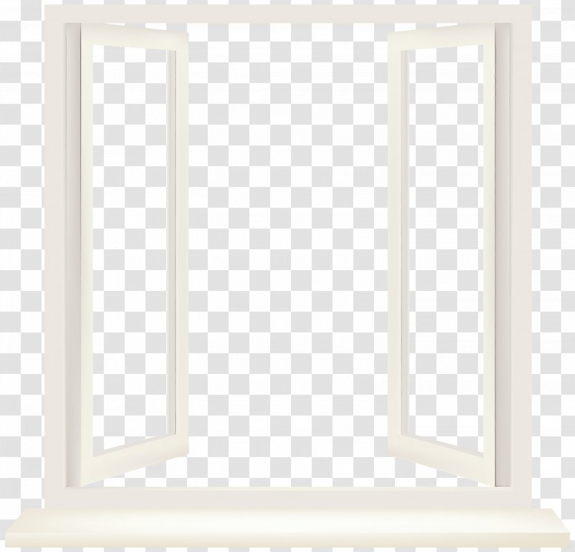 Picture Cartoon - Window - Beige White Transparent PNG