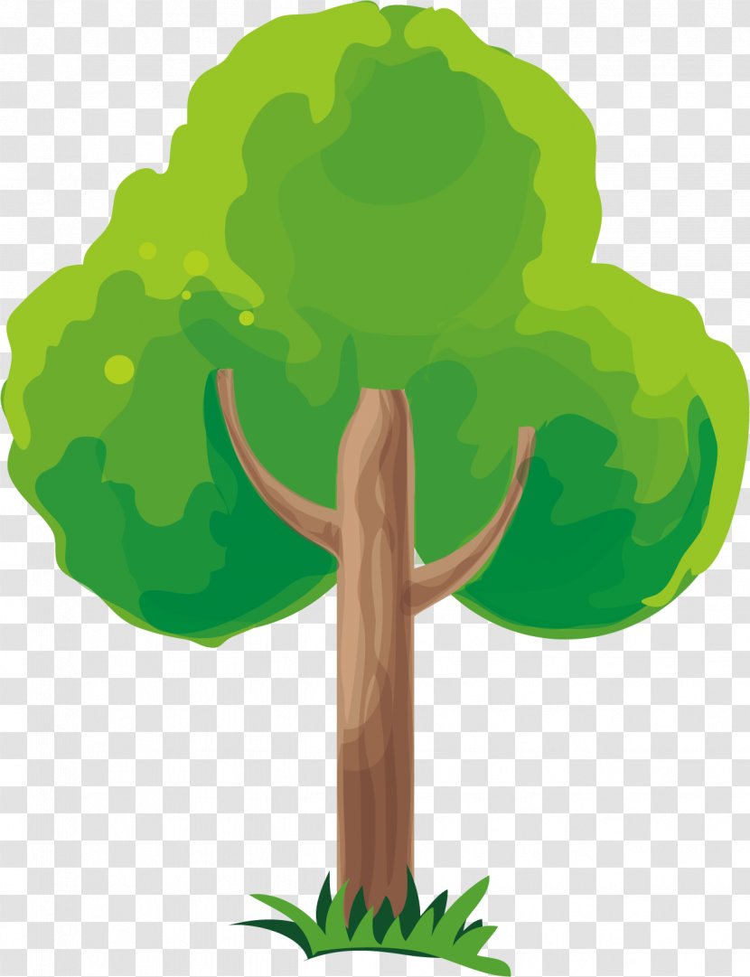 Trees Vector Material - Plant Stem - Cartoon Transparent PNG