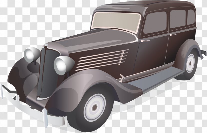 Vintage Car Antique - Vector Classic Transparent PNG