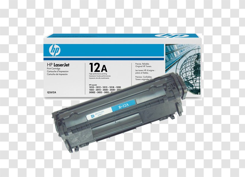 Hewlett-Packard HP Q2612A Black Toner Cartridge Printer - Hp Deskjet - Hewlett-packard Transparent PNG