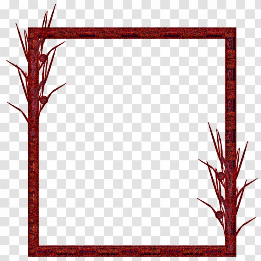 Red Background Frame - Rectangle - Twig Transparent PNG