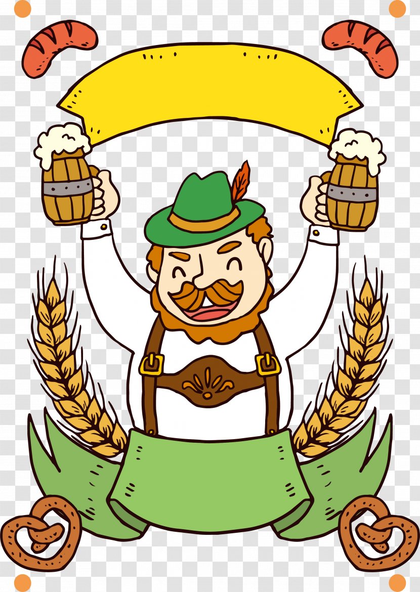 Oktoberfest Germany Beer Clip Art - Party - Hand Painted Toast Uncle Transparent PNG