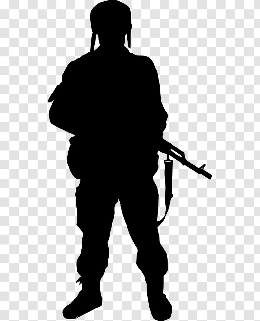 Silhouette Soldier Clip Art - Standing - Soldiers Transparent PNG