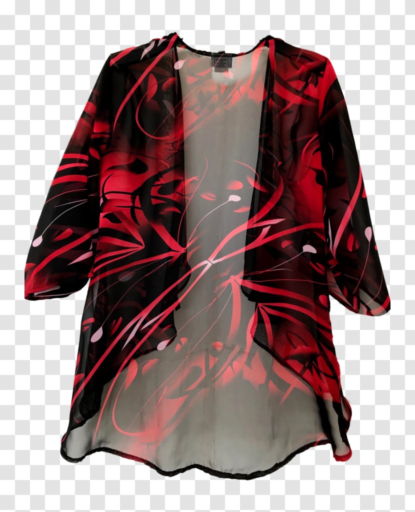Sleeve Jacket Kimono Coat Clothing - Zipper Transparent PNG