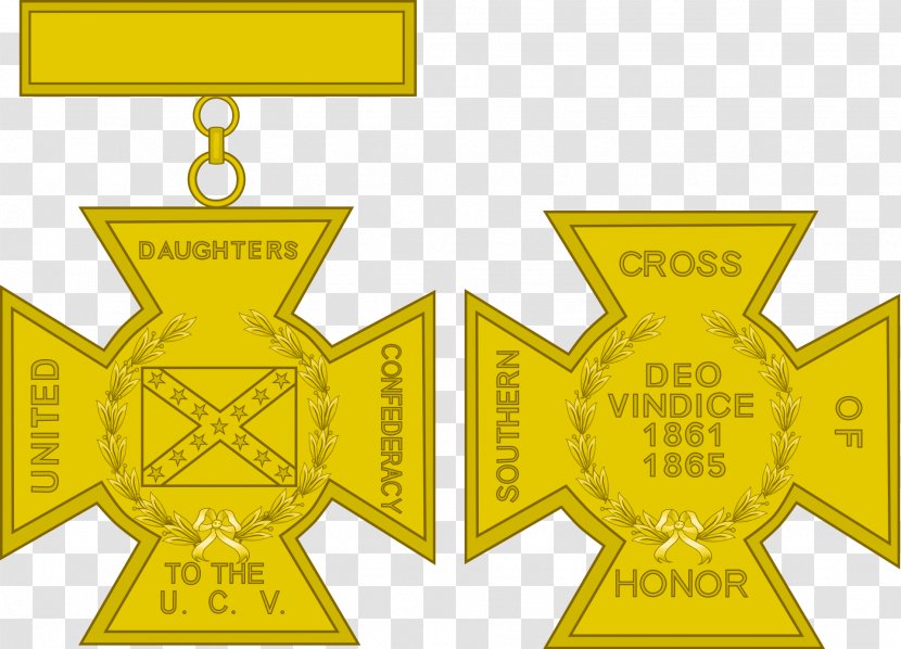 Confederate States Of America Southern United American Civil War Cross Honor Daughters The Confederacy - Symbol Transparent PNG