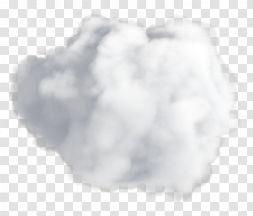 Cloud Black And White Sky - Fluffy Transparent Clipart Transparent PNG