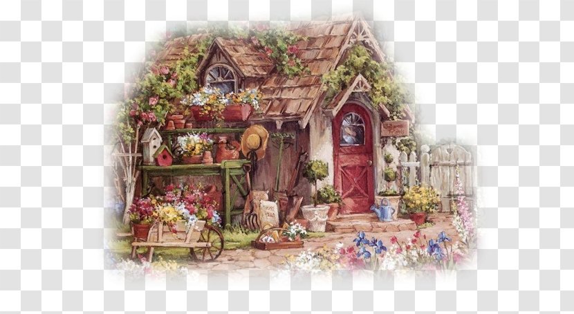 Jigsaw Puzzles Garden Art Painting - Work Of Transparent PNG