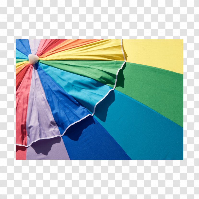 Turquoise Teal Angle Line - Beach Umbrella Transparent PNG