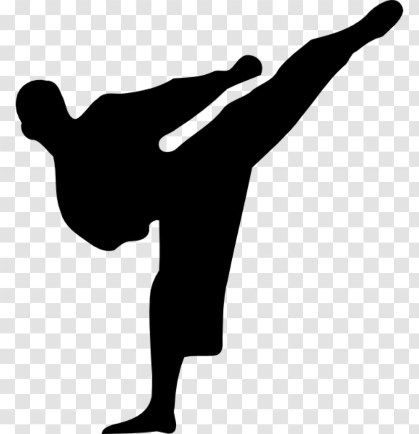 Karate Martial Arts Kick Clip Art - Human Behavior Transparent PNG