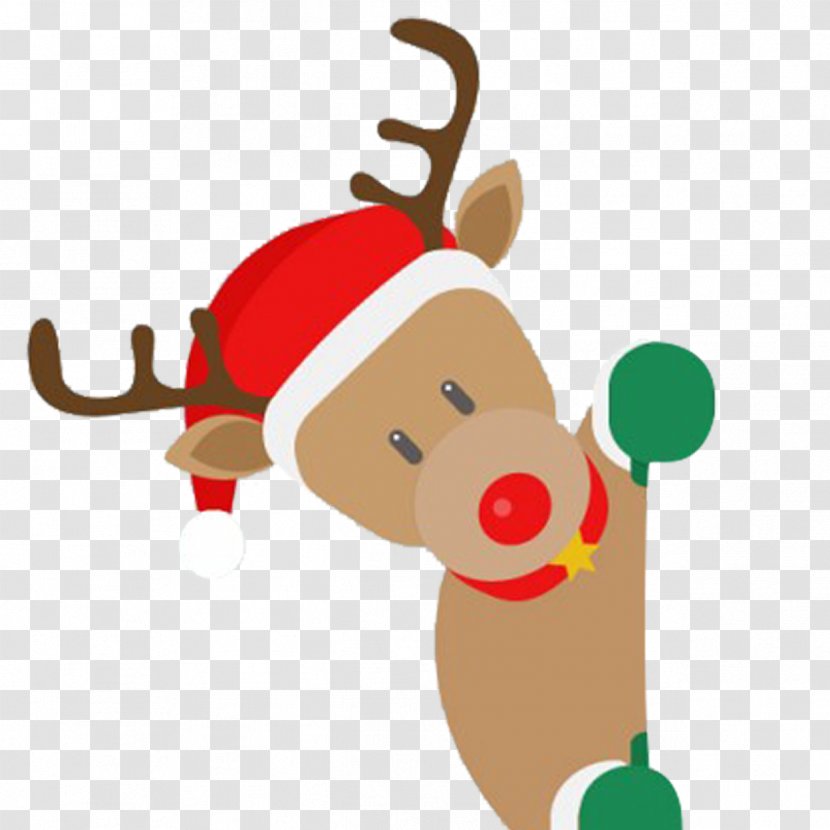 Santa Claus Rudolph Reindeer Ded Moroz Christmas Day - Stockings Transparent PNG